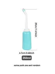 1 Peça Banheira Sitz Portátil para Viagens, Pistola de pulverização manual de 350ml/500ml com 2 bicos, Usado para Limpeza de Higiene