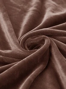 1pc Solid Color Silver Fox Velvet Stretch Sofa Seat Cushion Cover, Dust-Proof Decorative Sofa Protector, Suitable For Hotel, Bedroom, Living Room Sofa, Dark Gray, Black, Champagne