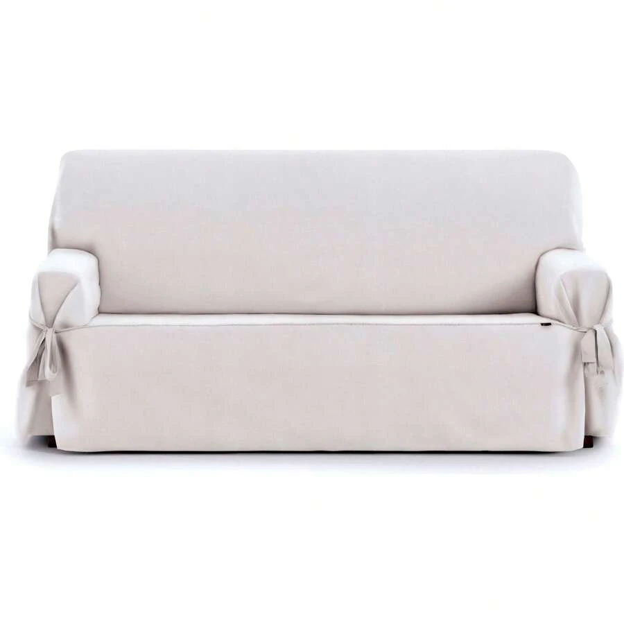 Eysa Sofabezug für 2-Sitzer bis 3-Sitzer, extra weicher Stoff – Sofabezug, Schutz und Eleganz für Ihr Zuhause – Sofabezug, 100 % hergestellt in Spanien - Weiss - Übersicht 1