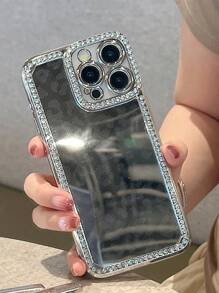 1入金色鑽石鏡面電鍍雷射雕刻圖案手機殼，適用於iPhone 7/8/SE2/iPhone7p/8p/iPhone X/XS/XR/iPhoneXS Max/iPhone11/iPhone11 Pro/iPhone11 Pro Max/iPhone 12/Phone 12 Pro/iPhone11 Pro Max/iPhone 12/iPhone 12 Pro/iPhone 12 Pro Max/iPhone 13/iPhone 13 Pro/iPhone13 Pro Max/iPhone 14/iPhone 14 Pro/iPhone14 Plus/iPhone14 Pro Max/iPhone 15/iPhone 15 Pro/iPhone 15 Plus/iPhone15 Pro Max - 金色 - 查看 6