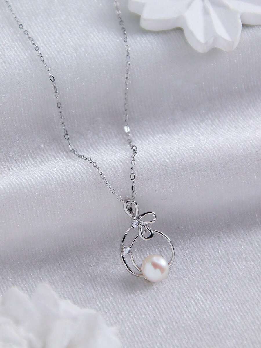 Minimalist Linear Design S925 Silver Inlaid Zirconia & Natural