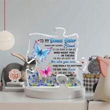 Tặng thưởng cho chị em Quà tặng từ chị gái, Quà tặng sinh nhật cho chị gái, chị dâu Quà tặng chị gái độc đáo từ anh trai chị gái Bước Tấm bảng chị em, đánh giá cao em gái Acrylic hình câu đố - 1 cái - Xem 3