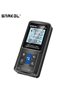 1 Set Snakol Medidor de distancia láser 40m 50m 70m 100m 120m Telémetro digital Rango Finder Trena Roulette Regla Cinta métrica de medición de distancia - Negro - Ver 5