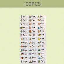 100pcs Custom Name Stickers For School Stationery, Various Cartoon Animal Labels, Waterproof Personalized Labels - Multicolor - View 15