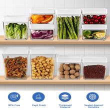 Upgraded Vacuum Seal Containers Set, Vacuum Airtight Food Storage Containers With Spoon, 100% Leak-Proof Kitchen And Pantry Organization, Keep Food Fresh Longer,Snack Containers - White - View 5