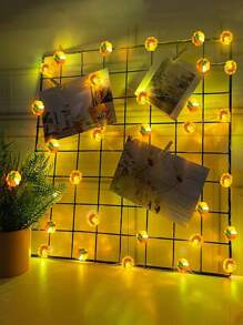 10 英尺 30led-万圣节南瓜灯装饰，LED 灯暖白色南瓜灯串电池供电万圣节灯装饰秋季家居室内装饰，南瓜灯串，南瓜形 LED 灯串，户外花园装饰，户外花园装饰走廊自动扶梯装饰，餐桌装饰，感恩节南瓜灯串装饰，秋季装饰，万圣节装饰，万圣节装饰