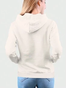 Teen Girls Sweatshirts - Màu be - Xem 2