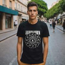 Men T-Shirts - 黑色 - 查看 1