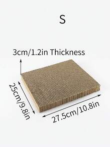 猫纸板抓板 - 非常适合室内猫睡觉和玩耍 小狗饲养 小狗饲养 猫玩具 猫抓柱 - 棕色 - 查看 5