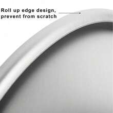 可拆卸底部圓形烤盤，鋁質蛋糕盤，乳酪蛋糕盤，蛋糕配件 - 銀色 - 查看 3