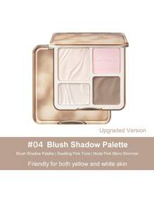 JUDYDOLL 2-In-1 HIGHLIGHT & CONTOUR PALETTE 9g, Matte Highlighter And Blush Palette, Versatile For Beginners, Self-Use And Gifts, Suitable For Makeup For Parties, Dates, Weddings And Other Occasions