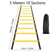 1pc Agile Ladder, Agile Speed Trainer, Can Be Carried Around, Suitable For Indoor And Outdoor And Other Places, Widely Used In Ball Games, Fitness Sports, Etc., Born For Sports! - Multicolor - View 12