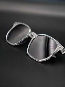 Men Fashion Glasses - Transparent and Black Crystal - View 6