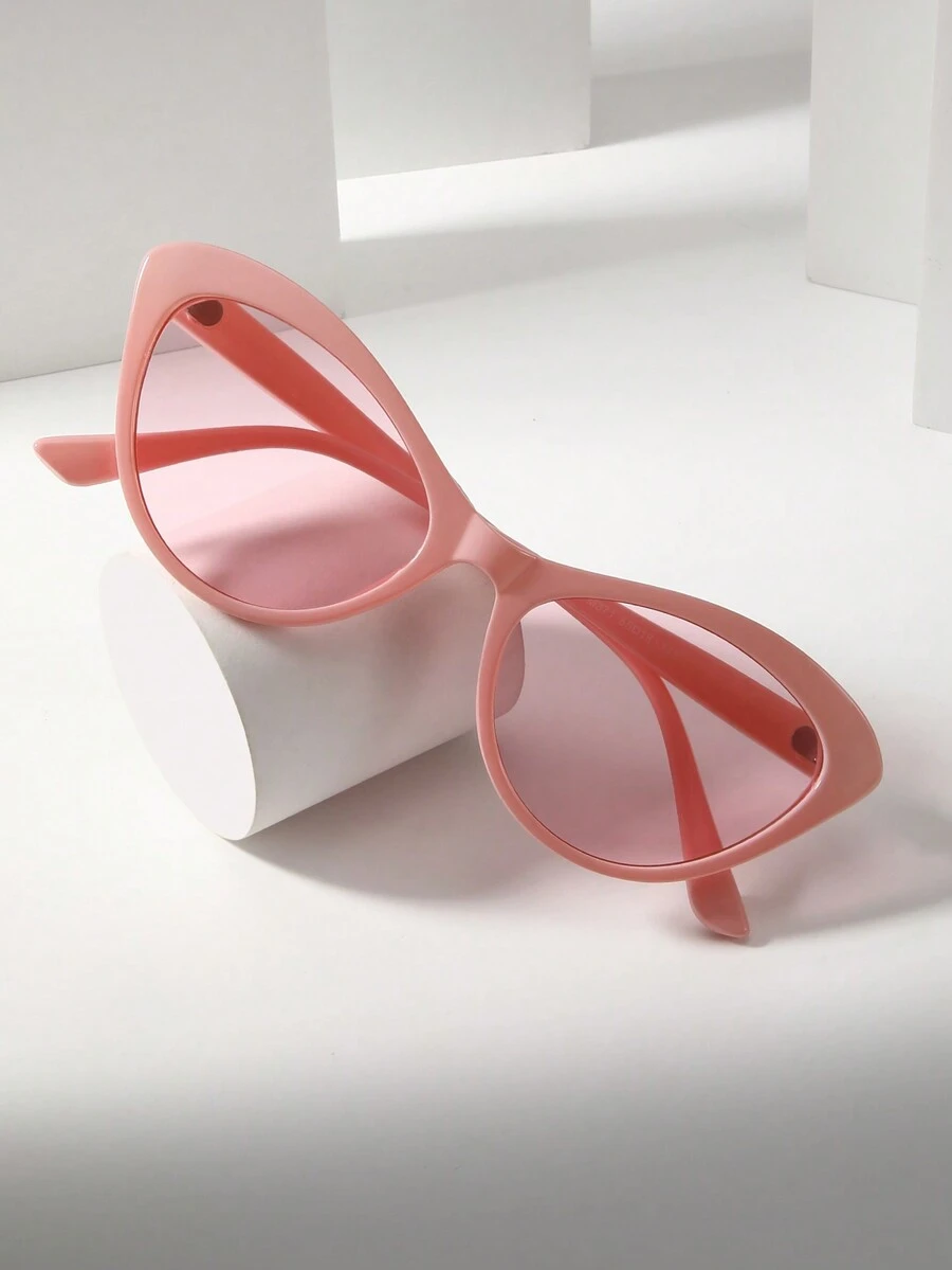 1 Peça de Óculos da Moda Femininos Rosados com Estilo de Olho de Gato. Óculos Versáteis e Individuais para Festivais e Feriados
