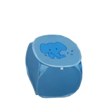1pc Square Cartoon Dirty Clothes Basket, Portable & Foldable Toy & Clothing Storage Bin - Multicolor - View 6
