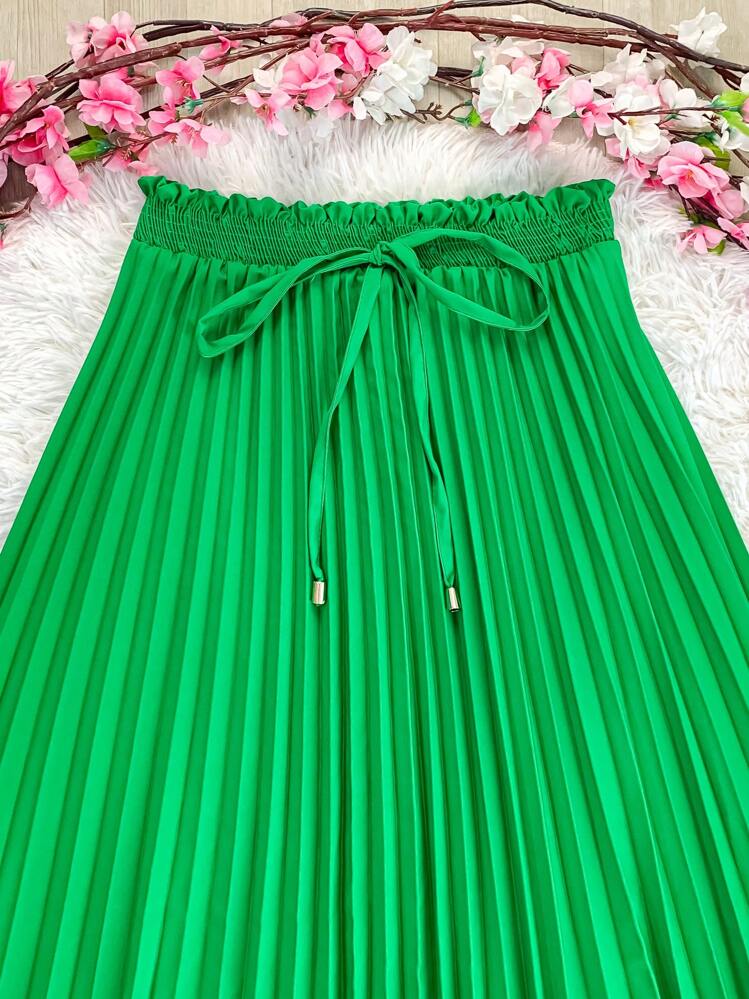 Women Skirts - màu xanh lá - Xem 3