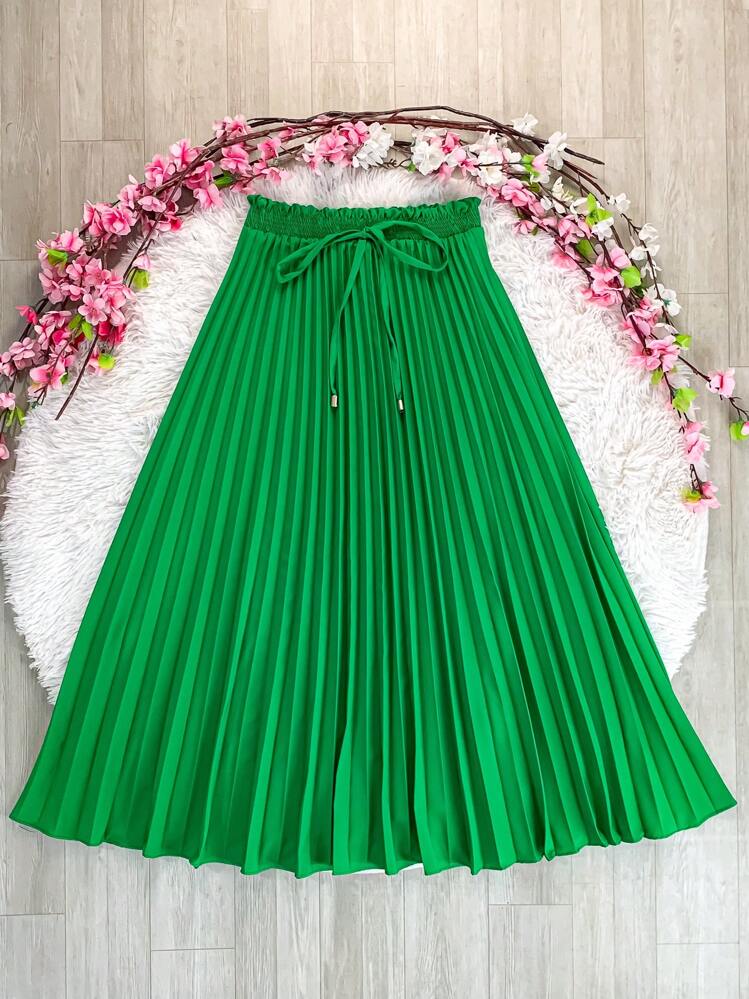 Women Skirts - màu xanh lá - Xem 1