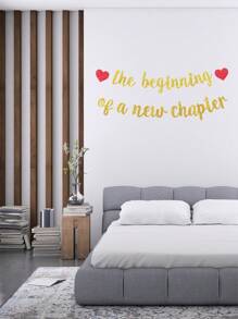 Divorce Farewell Party Banner 'The Beginning Of A New Chapter', Glittering - Multicolor - View 3