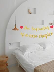 Divorce Farewell Party Banner 'The Beginning Of A New Chapter', Glittering - Multicolor - View 5