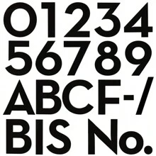 1 Biển số cửa Acrylic tự dính 3 inch có số màu đen/bạc/vàng, biển địa chỉ, biển số nhà chung cư ngoài trời, số #0-9 Quà tặng tốt nhất - màu đen - Xem 6