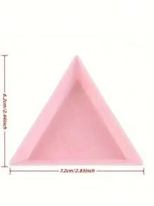 4/5/40PCS Triangle Rhinestone Nail Art Storage Box - Multi-Functional Plate Tray Holder And Compact Container For Nail Art Supplies, Jewelry Glitter Cup, And Decoration Dotting Tool - Complete Set For Nail Art Enthusiasts