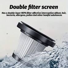 ADKING Handheld Vacuum Cleaner Cordless Car Vacuum Cleaner, Rechargeable Handheld Vacuum Cleaner With Large Capacity Battery, Lightweight, Rechargeable, And Powerful, Suitable For Hair In Cars, Homes, And Pets. - Black - View 10