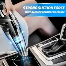 ADKING Handheld Vacuum Cleaner Cordless Car Vacuum Cleaner, Rechargeable Handheld Vacuum Cleaner With Large Capacity Battery, Lightweight, Rechargeable, And Powerful, Suitable For Hair In Cars, Homes, And Pets. - Black - View 6