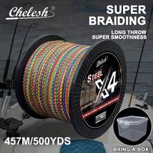 Sedal trenzado de PE de 4 hebras multicolor de 500 yardas/457 m con motas, resistencia opcional de 10 LB-100 LB, viene con una caja de aparejos multiusos, excelente resistencia a la abrasión, alta resistencia a la tracción y suavidad superior. Apto para todo tipo de aguas. - Café integral - Ver 1