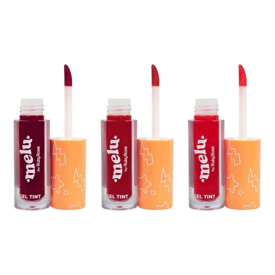Lip Tint Melu Ruby Rose Red Pink Liquid Gel Super Natural Long Lasting - 03 清潔珊瑚 - 查看 1