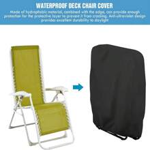 1件装 210D 银色牛津布加厚椅套 - 防水防尘，适用于折叠椅、露台、花园、厨房装饰、家居用品 - 黑色 - 查看 7