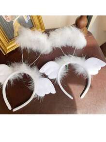 1 件/4 件 LED 发光天使发箍仙女照片闪光头带灯，适合在黑暗中发光霓虹狂欢派对狂欢节女性成人生日圣诞礼物派对用品，圣诞节 - 彩色 - 查看 10