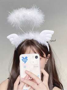 1 件/4 件 LED 发光天使发箍仙女照片闪光头带灯，适合在黑暗中发光霓虹狂欢派对狂欢节女性成人生日圣诞礼物派对用品，圣诞节 - 彩色 - 查看 11