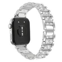 1pc Unisex New Rhinestone Studded Metal Electroplated Zinc Alloy Watch Band Compatible With Huawei Watch Fit3, Huawei Watch Fit 4, Huawei Watch Fit 4 Pro - one-size - View 7