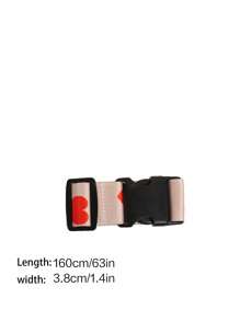 1条可调节密码锁旅行行李带，行李安全锁，防盗行李带，捆绑带，学生行李带，行李打包带，带扣行李绳，适用于旅行、飞行、商务出行，可用于手提包、行李箱、背包、旅行包 - 卡其色 - 查看 6