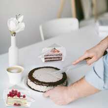 Cajas individuales para rebanadas de pastel, cajas para porciones de pastel, envases transparentes para rebanadas de pastel, sándwiches, tartas, ensalada, queso, adecuados para hornear en casa / tienda de pasteles / útiles escolares, de vuelta a la escuela - Multicolor - Ver 6