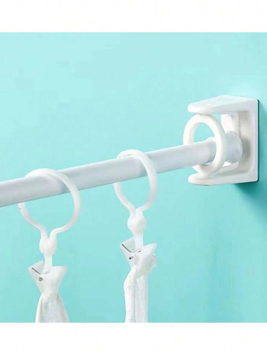 1pc Rotatable Curtain Rod Bracket, Adjustable And Extendable Corner