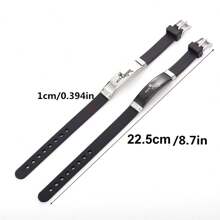 2pcs His And Hers King Queen Crown Romantic Couple Bracelets, Adjustable Size Stainless Steel Silicone Bracelets, Gift For Parties And Festivals