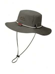 1 Mũ Chống Nắng Unisex, Chống Thấm Nước Vành Rộng UPF 50 + Nón Du Lịch Mùa Hè Câu Cá Đi Bộ Đường Dài Nón Có Thể Tháo Rời Cằm - mũ xô ngoài trời - Xem 11