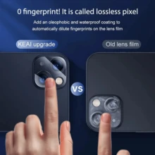 5入組完全覆蓋鏡頭保護玻璃，適用於iPhone 14 13 11 12 15 Pro Max背部相機鋼化玻璃膜，適用於iPhone 15 14 Plus 12 13 Mini - 無色 - 查看 5