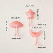 壁掛掛鉤，門後掛鉤，無痕強力掛鉤，浴室廚房壁掛鉤 - 彩色 - 查看 3