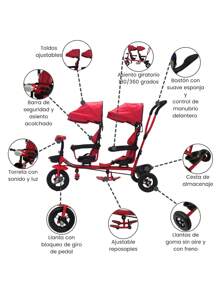 Baby Strollers - Red - View 2