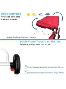 Baby Strollers - Red - View 4