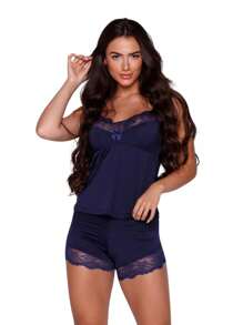 Women Pajama Sets - 藏蓝色 - 查看 1