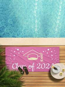 1 Chiếc Khăn Đi Biển Mùa Tốt Nghiệp 2024 Màu Hồng, Khăn Hồ Bơi Mềm Mại & Thoải Mái, Quà Tặng Chăn Đi Biển Phải Có, Đồ Cần Thiết Đi Biển - Nhiều màu - Xem 3