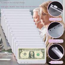 莫蘭迪A6手冊簿記筆記本，創意馬卡龍現金預算財務規劃手工總帳，A6手冊現金信封預算計劃筆記本，財務規劃手工總帳 - 彩色 - 查看 7