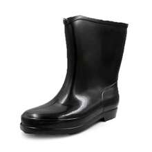 Bota de lluvia Corta Hombre Mujer Unisex Impermeable Antideslizante - Negro - Ver 1