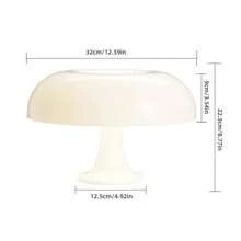 1pc USB Mushroom Desk Lamp, Creative Designer Living Room Bedroom Bedside Decor Lamp - one-size - View 8