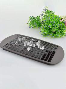 1pc,160格硅胶冰块,冷冻迷你冰格,硅胶折叠冰模,破冰器冰格托盘小方模,家用速冻制冰机夏季必备硅胶制冰机,厨房配件 - 彩色 - 查看 8