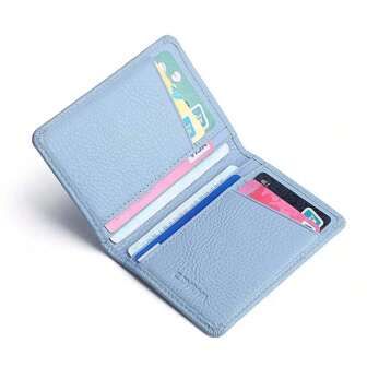 Multi-Card Slot Solid Color Portable Leather Card Case Universal Bank Card Card ID Bus Travel Card Organizer Card Holder Card Holder Wallet Business Card Holder Credit Card Holder Card Holder Women For Women Wallet Mini Wallet Purse Wallet Card Wallet