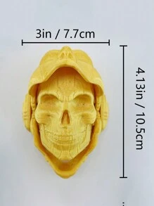 1入組手指陀螺玩具，四色機械女孩面具、骷髏3D列印玩具裝飾創意裝飾品 - 彩色 - 查看 7